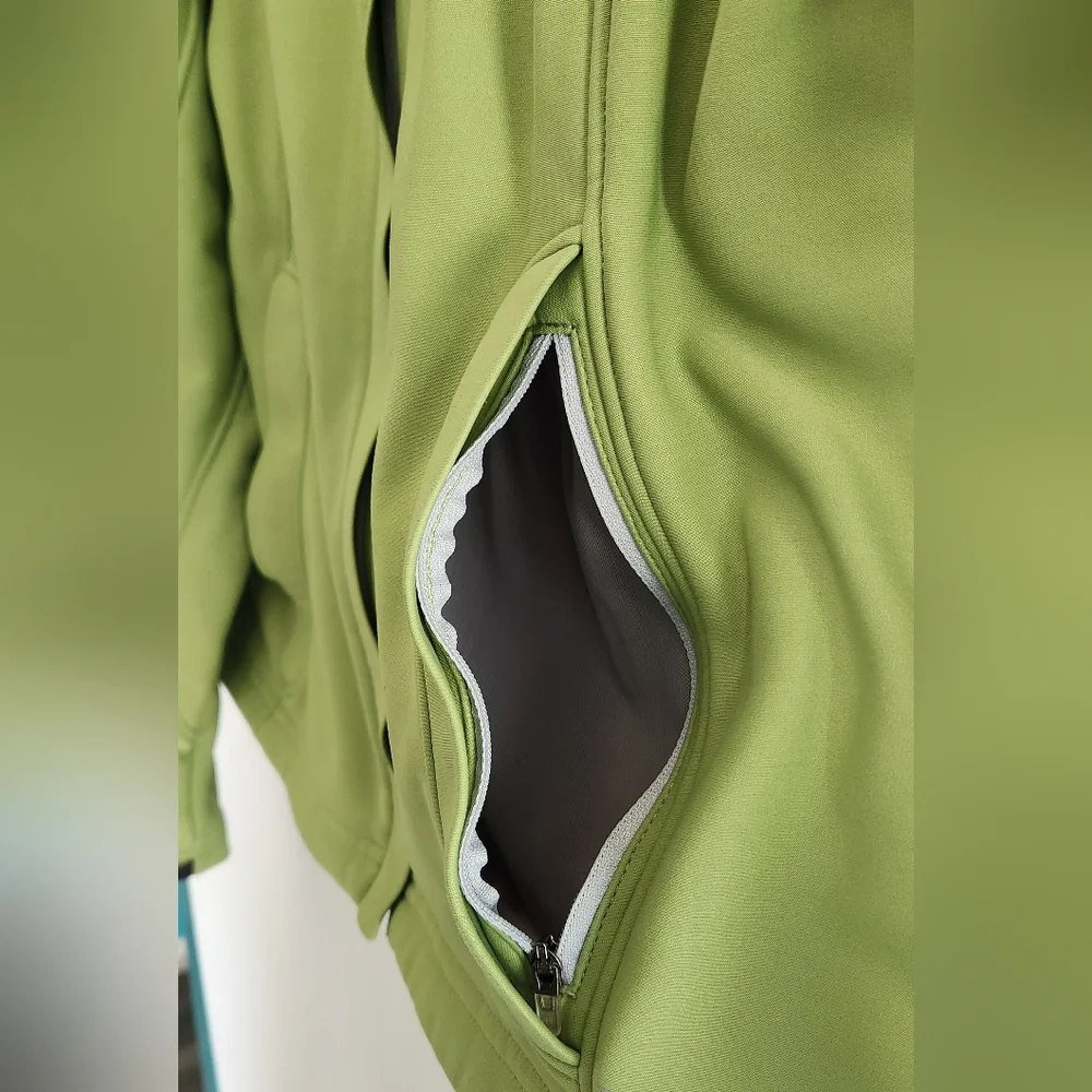 LL BEAN Windstopper Zip Front Lime Green Women's Jacket Size M Reg - Picture 5 of 10